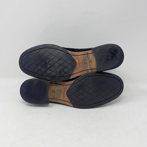 Donald Pliner Black Suede Leather Zita Side Zip Snakeskin Leather Strap Booties - Picture 9 of 10